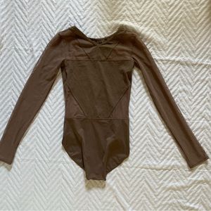 Geometric Mesh Leotard Balera Dance Costume